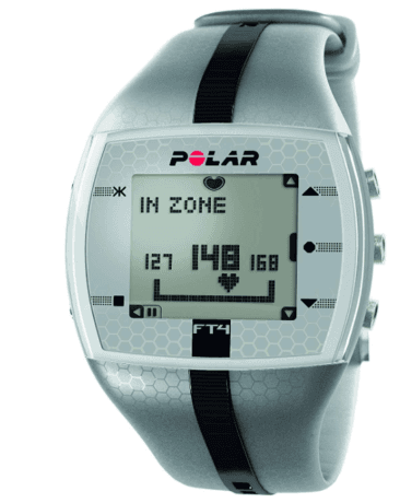 Polar FT4 Heart Rate Monitor - Silver/Black