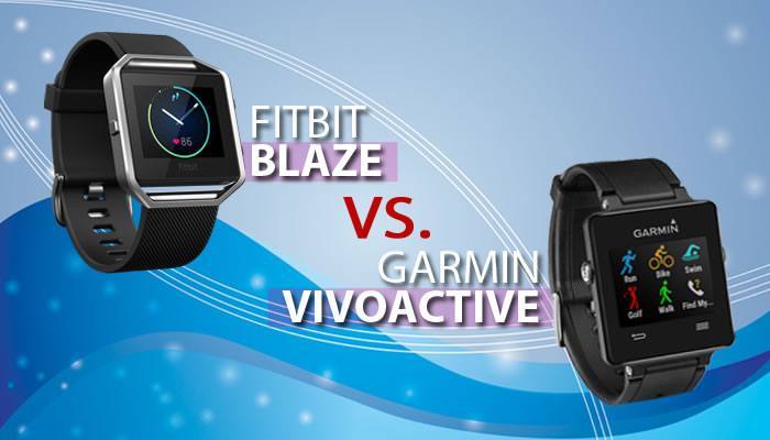 Compare Fitbit Blaze vs Garmin Vivoactive