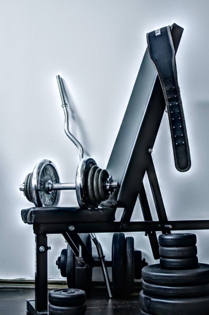 Home Gym with Dumbbells