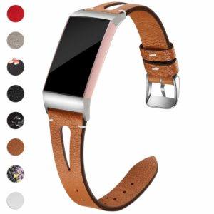 Maledan leather band for fitbit charge 3