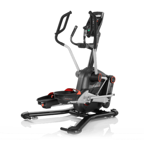 image of lateralx lx5 a silver elliptical with black handles