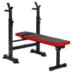 Best Choice Products Adjustable Folding Fitness Barbell Rack and Weight Bench