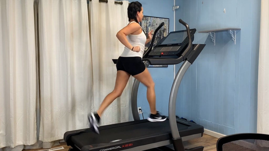 Jessica Running on NordicTrack X22i